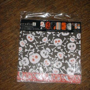 STUDIO G NWT Scrapbook Paper Pack w/ Borders HALLOWEEN